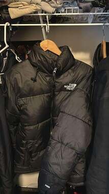 The North Face Vintage Nuptse 700 Down Puffer Jacket Black